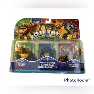 New Sealed Skylanders Swap Force Battle Pack Bumble Blast Fiery Forge Terrafin